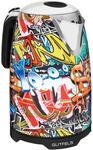 GUTFELS Wasserkocher Bunt WATER 3010 G &ndash; Graffiti-Style Design, 1,7 Liter, 2200