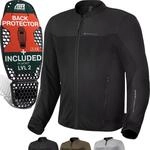 SHIMA OpenAir Motorrad Jacke Herren mit Protektoren AirForce R&uuml;ckenprotektor