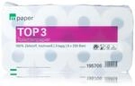 Toilettenpapier 72 Rollen 3-lagig Hochwei&szlig; &ndash; 250 Blatt je Rolle, Weich &