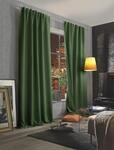 HOMEbasics 85970 | Akustikvorhang ACUSTICO mit Dim-Out-Stoff, Farbe:Oliv, Gr&ouml;&szlig;e:245