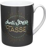 GRUSS & CO XL-Tasse Motiv "Anti-Stress" | Gro&szlig;e Kaffeetasse aus Porzellan,