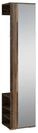 byLIVING Flurgarderobe Ben, Old Wood Dunkelbraun, Spiegel | Kleiderstange, Ablage,