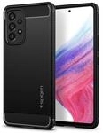 Spigen Rugged Armor H&uuml;lle Kompatibel mit Samsung Galaxy A53 5G - Schwarz