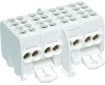 Hager KH24C 4P wei&szlig;er Klemmenblock, elektrisch, 82,4 mm, 43 mm, 65,9 mm