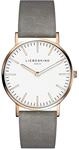 Liebeskind Damen Analog Quarz Uhr mit Lederarmband Ros&eacute;gold