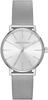 Armani Exchange Uhr für Damen , Dreizeigerwerk, 36mm Silbernes Edelstahlgehäuse mit