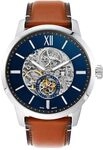 Fossil Townsman uhr f&uuml;r Herren, Automatikuhrwerk mit Edelstahl- oder Lederarmband,