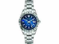 Versace V11010015 Herren Analog Quarz GMT Uhr mit Edelstahlarmband Blau...