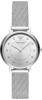 Emporio Armani Uhr für Damen , Zweizeiger Uhrwerk, 32mm Silbernes Edelstahlgehäuse