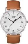 Tissot Herren Analog Quarz Everytime Large Armbanduhr mit Leder Armband