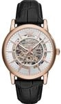 Emporio Armani Automatikuhr aus Edelstahl, 43 mm Geh&auml;usegr&ouml;&szlig;e