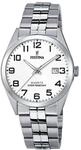 Festina Herren Uhr Analog aus Edelstahl 316L Silber - Quarzwerk - Kalender -