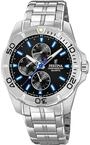 Festina Herren Uhr Analog aus Edelstahl 316L Silber - Quarzwerk - Mineralglas mit