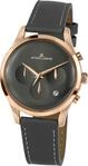Jacques Lemans Unisex-Uhren Analog Quarz One Size Grau/Ros&eacute;gold 32016515