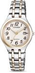 Citizen Damen Analog Eco-Drive Armbanduhr mit Edelstahl Armband