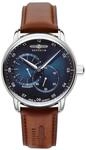 Zeppelin Herrenuhr mit Lederband Serie New Captain&rsquo;s Line Automatik 24 Stunden