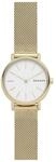 Skagen Signatur Uhr f&uuml;r Damen, Quarzwerk mit Edelstahl- oder Lederarmband, Goldton