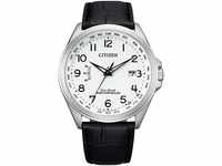 CITIZEN Herren Analog Quarz Uhr mit Leder Armband CB0250-17A