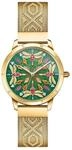 THOMAS SABO Damen Uhr Kaleidoskop Libelle Edelstahl Gold Gr&uuml;n mit bunten Zirkonia
