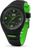 Ice-Watch - P. Leclercq Black green - Schwarze Herrenuhr mit Silikonarmband - 017599