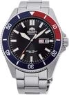 Orient Automatik Herren Armbanduhr aus Edelstahl in der Farbe Silber-Schwarz-Blau-Rot