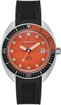 Bulova Herren Armbanduhr in der Farbe Orange mit Gummiarmband,...