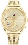 Tommy Hilfiger Multi Zifferblatt Quarz Uhr f&uuml;r Damen mit Edelstahlarmband