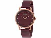 Boccia Damen Analog Quarz Uhr mit Edelstahl Armband 404TT3314-08