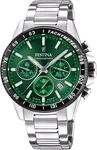 Festina Herren Uhr Analog aus Edelstahl 316L - Quarzwerk - Chronograph - Kalender -