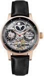 Ingersoll The Jazz 42 mm Automatik-Mondphasenuhr f&uuml;r Herren mit Ros&eacute;gold