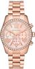 Michael Kors Damen Quartz Armbanduhr, 38.00mm GehäusegröÃŸe mit pink analog