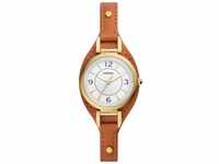 Fossil Damen Quarz 3 Zeiger Uhr mit Armband CARLIE ES5215