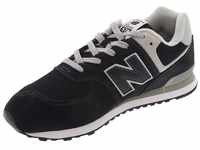 New Balance Herren 574 Sneaker, Black White, 37.5 EU
