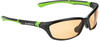 SWISSEYE Sportbrille Drift, inkl. Mikrofaserbeutel, Black matt/Green, One Size