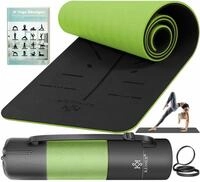 KESSER&reg; Gymnastikmatte mit Tragegurt rutschfest TPE Yogamatte Gepolstert &