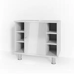Vicco Waschbeckenunterschrank Fynn, Wei&szlig; Hochglanz, 60 x 54 cm | mit...