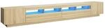 vidaXL TV-Schrank mit LED-Leuchten Sonoma-Eiche 300x35x40 cm