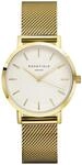 Rosefield Tribeca Damen Uhr analog Quarzwerk mit Edelstahl vergoldet Armband TWG-T51