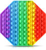 Bubble Push it Pop Trend Anti Stress Spielzeug Fidget Toy TikTok 12-30cm Rainbow ,