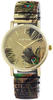Raptor Colorful Edition Damen-Uhr Zugband Edelstahl Motiv Bunt Print Analog...