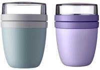 Mepal - Lunchpot Ellipse Mixed - Nordic Green + Vivid Lilac &ndash; 500 ml praktischer