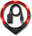 LEUCHTIE&reg; Easy Charge Leuchthalsband Hund aufladbar, wasserdichtes LED Halsband,