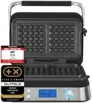 Waffle Waffeleisen Belgische Waffeln 1600W, LCD-Display & 5 Programme 