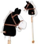 Knorrtoys 40102 - Steckenpferd "Blacky", Schwarz, 45 cm