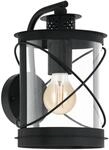EGLO Au&szlig;en-Wandlampe Hilburn, 1 flammige Au&szlig;enleuchte, Wandleuchte aus verzinktem