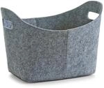 Zeller 14311 Korb, oval, Filz, grau