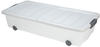 Spetebo Unterbettkommode mit Rollen - 80 x 40 x 17 cm / 40 Liter - Farbe: weiß...