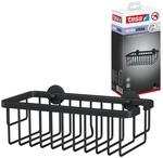 tesa MOON BLACK Duschablage - 250 mm x 92 mm x 125 mm | Duschkorb zur...