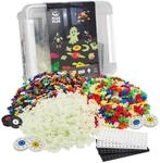 Plus-Plus 9603919 Geniales Konstruktionsspielzeug, Basic XXL Mega-Set, Glow in The