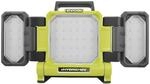 RYOBI Hybrid-LED-Panelleuchte RLPH18-0 18V Werkstattleuchte, Arbeitsleuchte, Akku- &